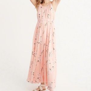 Abercrombie & Fitch Pink Floral Maxi Dress